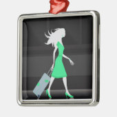 ****レディ熱狂するー****クリスマス飾り メタルオーナメント (左)