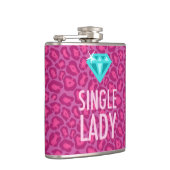 レディ独身のレオパードブライダルパーティ フラスク (右)