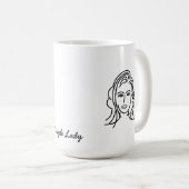 レディ独身のー コーヒーマグカップ (正面右)