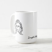 レディ独身のー コーヒーマグカップ (正面左)