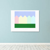 レディ絵を描ズ – アラモスクエア – サンフランシスコ キャンバスプリント (インサイチュ (ウッドフロア))