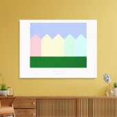 レディ絵を描ズ – アラモスクエア – サンフランシスコ キャンバスプリント (インサイチュ (リビング))