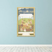 レディ聞ズはSmから庭で音楽に キャンバスプリント (インサイチュ (ウッドフロア))