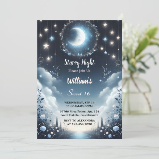 レディ自然銀河系ミスティックスターリーナイトスウィート16 招待状 (スタンド正面)