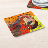 レディ自然 スクエアペーパーコースター (アングル)