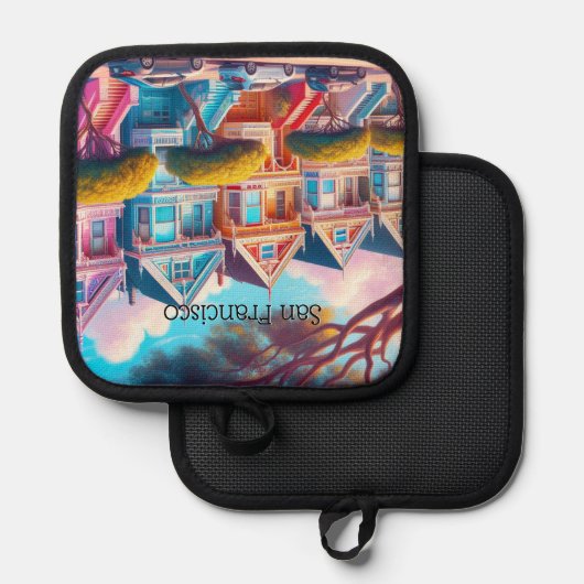 レディ色彩の鮮やかズサンビクトリアンフランシスコ 鍋敷き (正面/裏面)