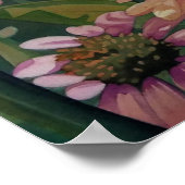 レディ色彩の鮮やか・バタフライ・コンフォローアー18x24 ポスター (角)