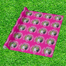 レディ誕生日バッシュアンドゴルフおもしろい ラッピングペーパー