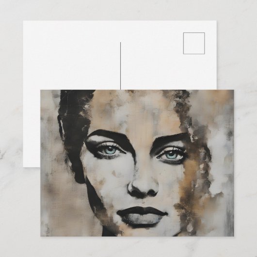 レディ顔 ポストカード (正面/裏面)