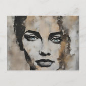 レディ顔 ポストカード (正面)