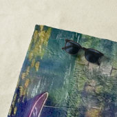 レディ魚釣りオンレイク ビーチタオル (インサイチュ)