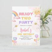 レディ2パーティー2nd誕生日 招待状 (スタンド正面)