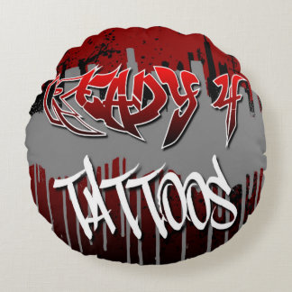レディ4タトゥー丸い枕 ラウンドクッション