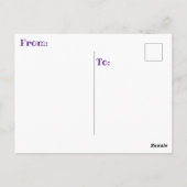 「レディ、ついに引退」 ポストカード (裏面)