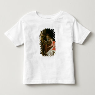 レディ・アンド・彼女の犬とトラの選手 トドラーTシャツ