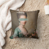 レディ・イン・ブルー，変更されたアート，装飾用クッション クッション (ブランケット)