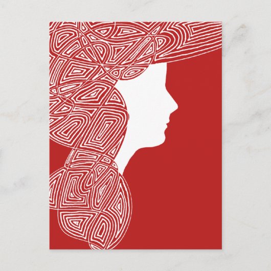 レディ・イン・レッド ポストカード (正面)