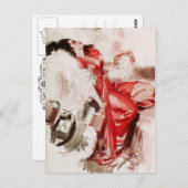 レディ・イン・レッド・秋ズ眠る ポストカード (正面/裏面)
