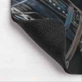 レディ&ウィリーブラックパーシェロン荷車を引くホース マウスパッド (コーナー)