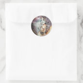 「レディ・オブ考え」ステッカー ラウンドシール (バッグ)