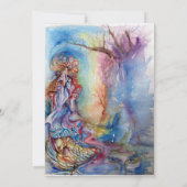 レディ・オブ・ザ・レイク 鮮やかな青、ピンク、紫、白 (裏面)