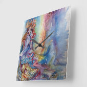 レディ·オブ·レイク/魔法と謎 スクエア壁時計 (傾斜)