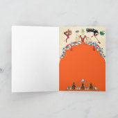 レディ オレンジ マーディ グラ マスク ラデュ 招待状 (内部)