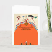 レディ オレンジ マーディ グラ マスク ラデュ 招待状 (裏面)