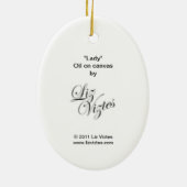 「レディ」オーナメント セラミックオーナメント (裏面)