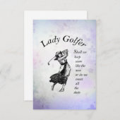 レディ·ゴルファー 出欠カード (正面/裏面)
