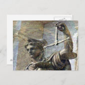 レディ・ジャスティス像 ポストカード (正面/裏面)