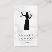 レディ | ジャスティス | 弁護士アポイントメントカード 予約カード (正面)