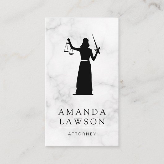 レディ | ジャスティス | 弁護士アポイントメントカード 予約カード (正面)