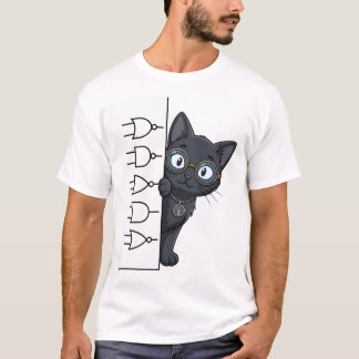 レディ・ジャスティス 黒猫 哲学と法学 Tシャツ