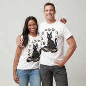 レディ・ジャスティス 黒猫 哲学と法学 Tシャツ (ユニセックス)