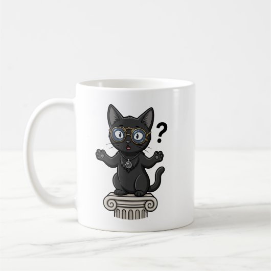 レディ・ジャスティス 黒猫 弁護士 コーヒーマグ コーヒーマグカップ (左)
