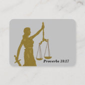 レディ・ジャスティス – Legal Bible Memory Card 名刺 (裏面)