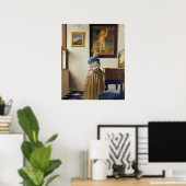 レディ・スタンディング・アット・ザ・バージナル， c.1672-73 ポスター (ホームオフィス)