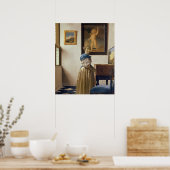 レディ・スタンディング・アット・ザ・バージナル， c.1672-73 ポスター (キッチン)