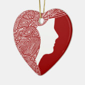 レディ セラミックオーナメント (左)