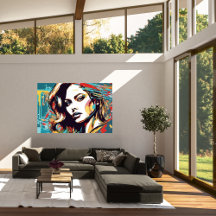 レディ・ダイアナポップ・アートの・アート・ポスター