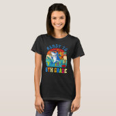 レディ・トゥ・アタック6年生のサメ新学期少年 Tシャツ (正面フル)