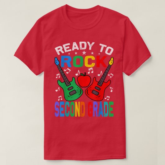 レディ・トゥ・ロック2年生新学期ギターT Tシャツ (デザイン正面)