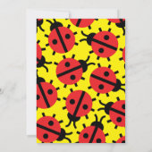 レディ·バグ·アニマル·キッドズ·バースデーパーティ招待状 招待状 (裏面)