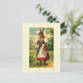 レディ・バニーがイースターの喜びをもたらす シーズンポストカード (スタンド正面)