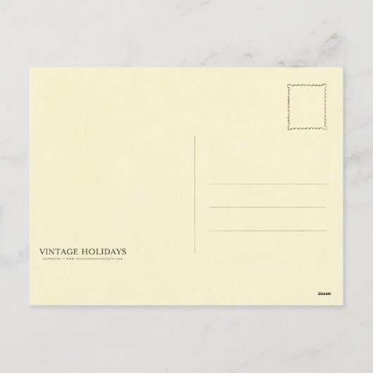 レディ・バニーがイースターの喜びをもたらす シーズンポストカード (裏面)