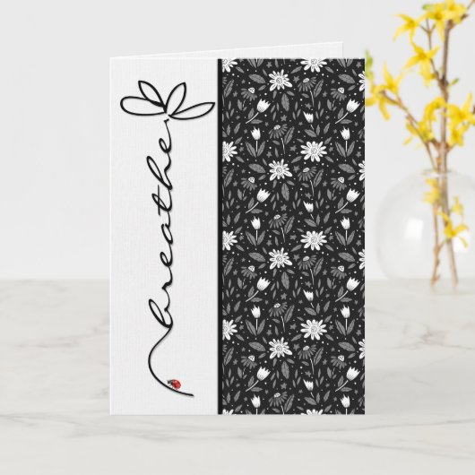 レディ・バ考えグの息 カード (黄色い花)