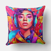 レディ・ファンキーデジタル・アートワーク クッション (裏面)