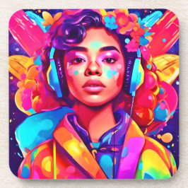 レディ・ファンキーデジタル・アートワーク コースター
