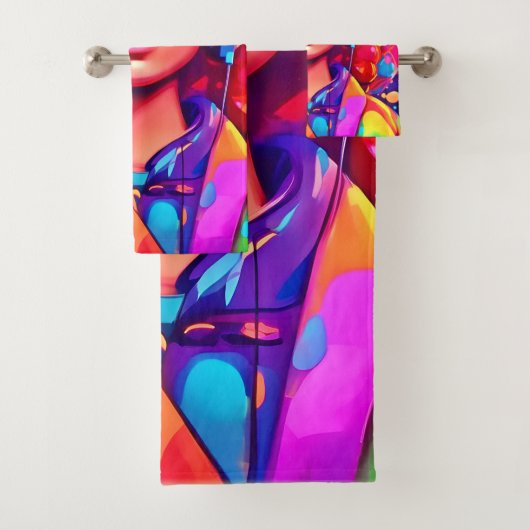 レディ・ファンキーデジタル・アートワーク バスタオルセット (インサイチュ)